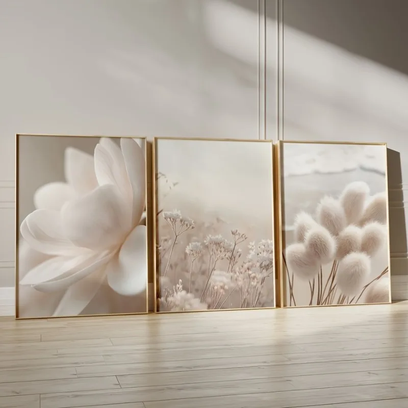 3pcs Beige Flowers Botanical Wall Art, Nature Floral Posters, Nordic Minimalist Art Decor, Boho Decor, Canvas Art for Home Decor
3pcs Beige Flowers Botanical Wall Art, Nature Floral Posters, Nordic Minimalist Art Decor, Boho Decor, Canvas Art for Home Decor