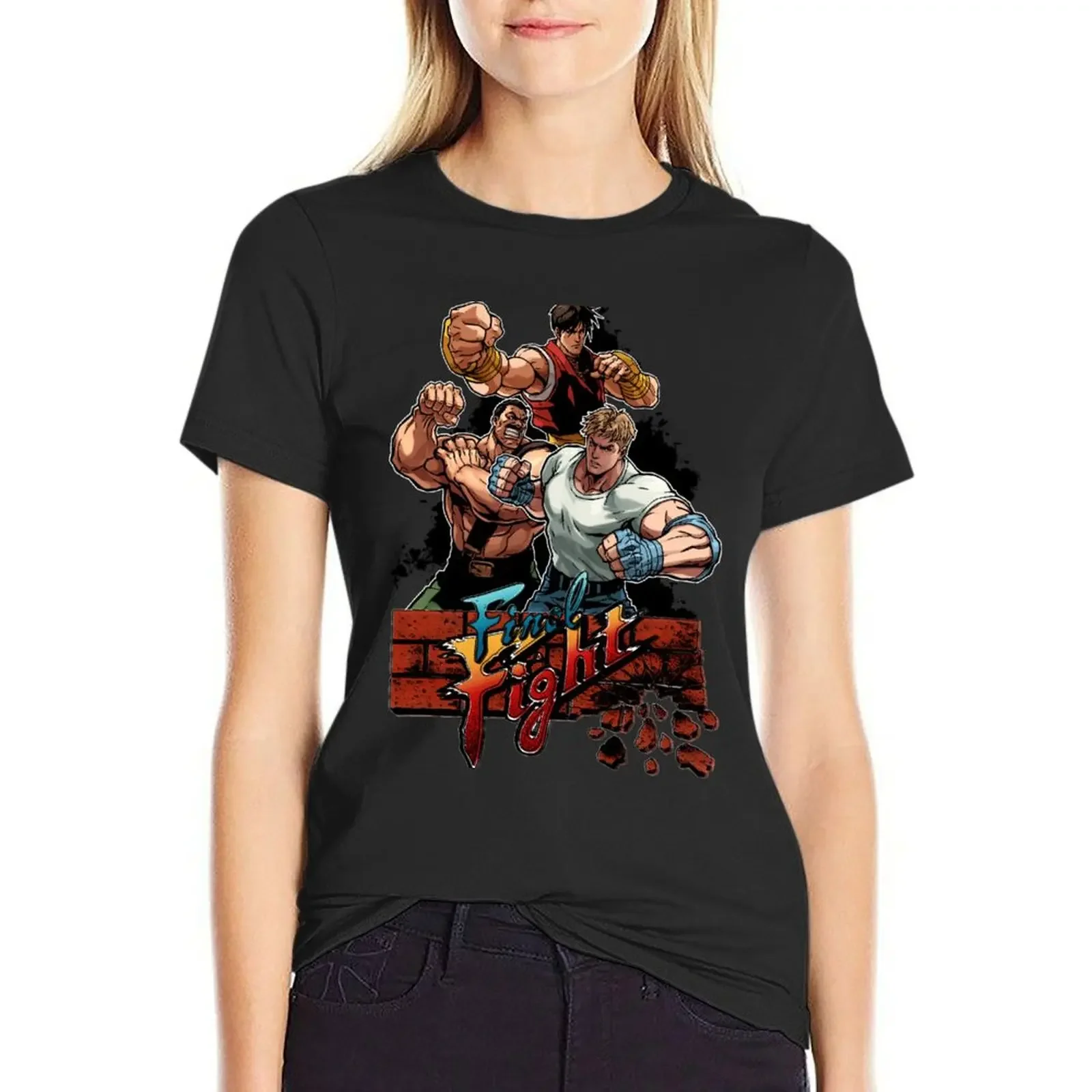 Final Fight T-Shirt customs design your own tees oversized summer tops plain t shirts for Women
Final Fight T-Shirt customs design your own tees oversized summer tops plain t shirts for Women