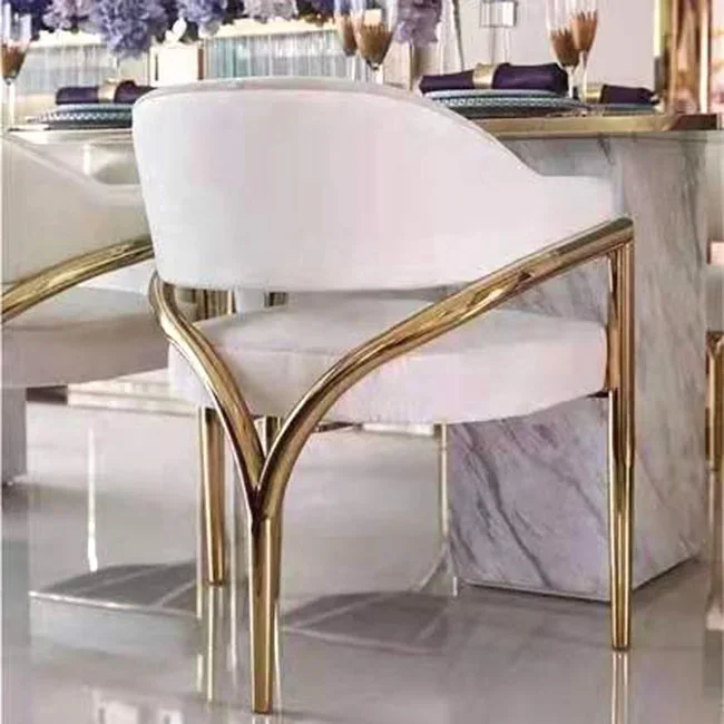 quality modern design italian wedding furniture metal gold white velvet dining chair
quality modern design italian wedding furniture metal gold white velvet dining chair