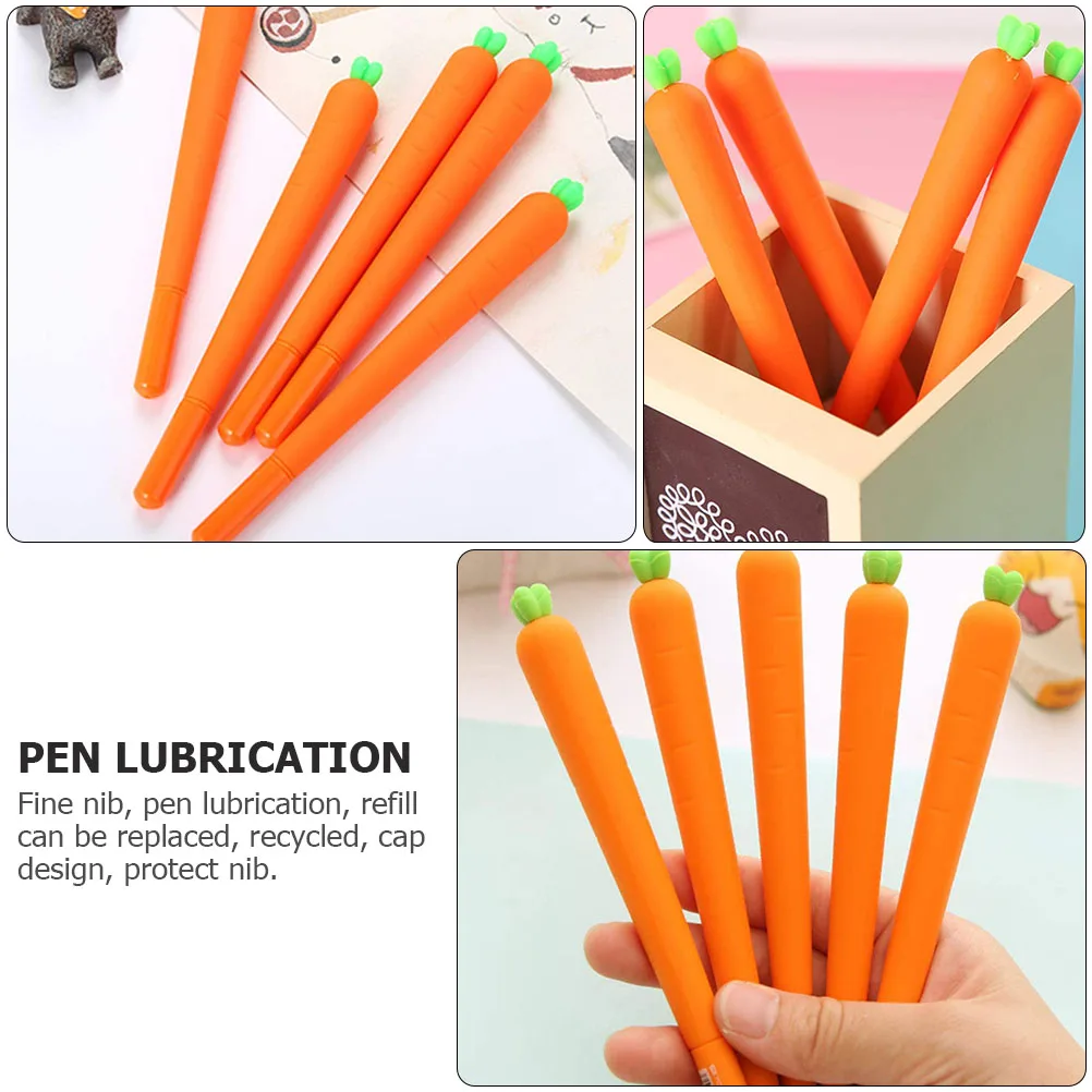 2 Pcs Gel Pen Carbon Water-based Ink Kids Drawing Pens Carrot Roller Ballpoint Silica Student Use
2 Pcs Gel Pen Carbon Water-based Ink Kids Drawing Pens Carrot Roller Ballpoint Silica Student Use