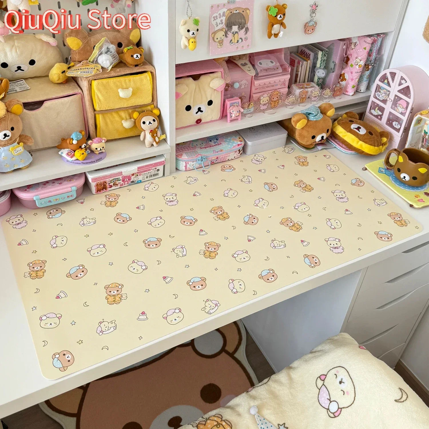 Cute Cartoon Rilakkuma Ins Aesthetic PU Leather Desk Mat | Waterproof Heat-Resistant Mouse Pad for Dorm Office, Kawaii Decor
Cute Cartoon Rilakkuma Ins Aesthetic PU Leather Desk Mat | Waterproof Heat-Resistant Mouse Pad for Dorm Office, Kawaii Decor