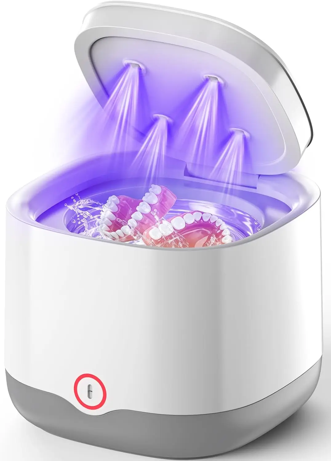 Ultrasonic Retainer Cleaner with UV-C, 45kHz Rechargeable Dental Cleaning Machine for Denture, Mouth Guard, Aligner
Ultrasonic Retainer Cleaner with UV-C, 45kHz Rechargeable Dental Cleaning Machine for Denture, Mouth Guard, Aligner