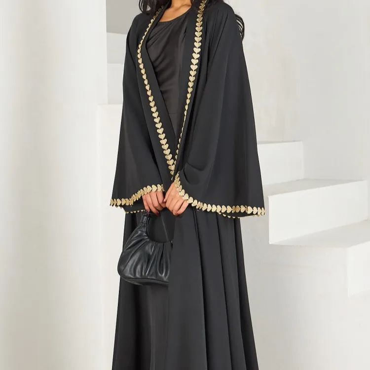 Saudi Open Kimono Abayas Kaftan for Women Muslim Dress Dubai Robe Cardigan Islamic Clothing Caftan Jalabiya Musulman Femme Arab
Saudi Open Kimono Abayas Kaftan for Women Muslim Dress Dubai Robe Cardigan Islamic Clothing Caftan Jalabiya Musulman Femme Arab