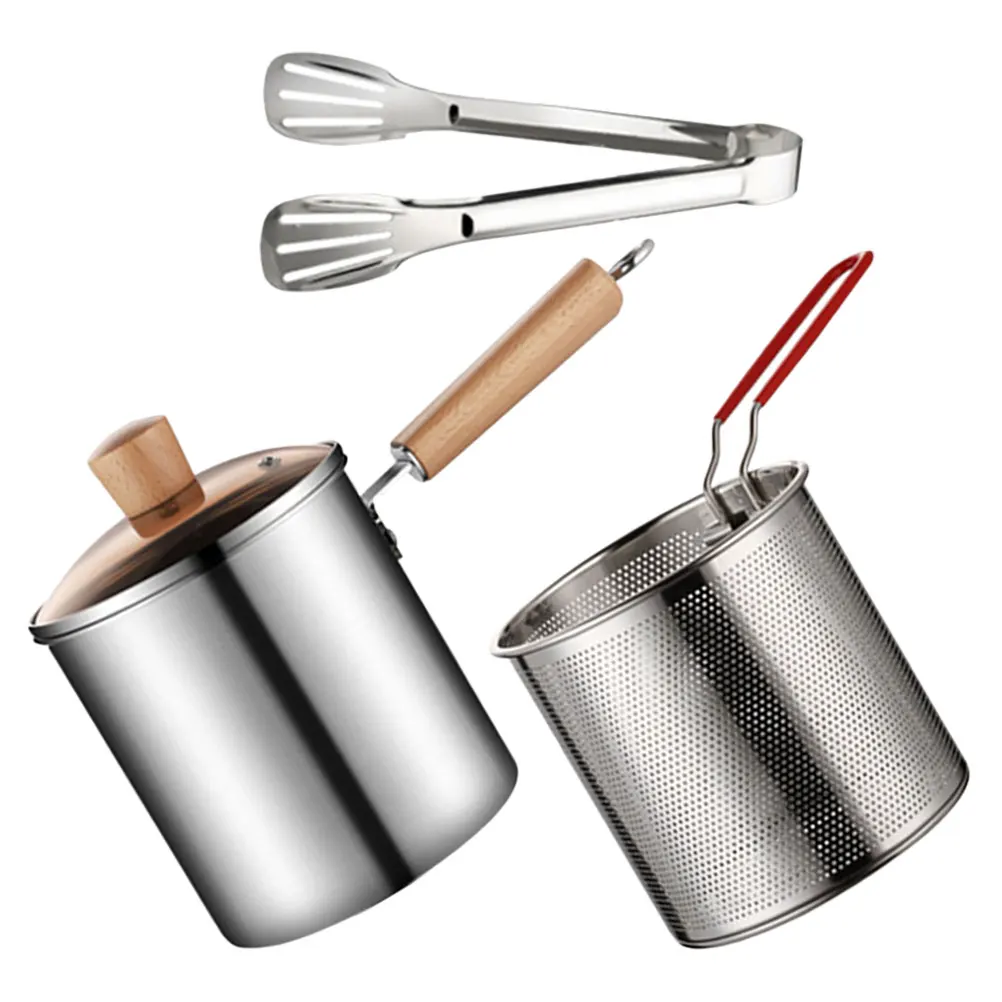 1Set Stainless Steel Deep Frying Pot Home Use Large Capacity Fry Basket Food Clip Frying Pot Portable Mini Fryer 
1Set Stainless Steel Deep Frying Pot Home Use Large Capacity Fry Basket Food Clip Frying Pot Portable Mini Fryer