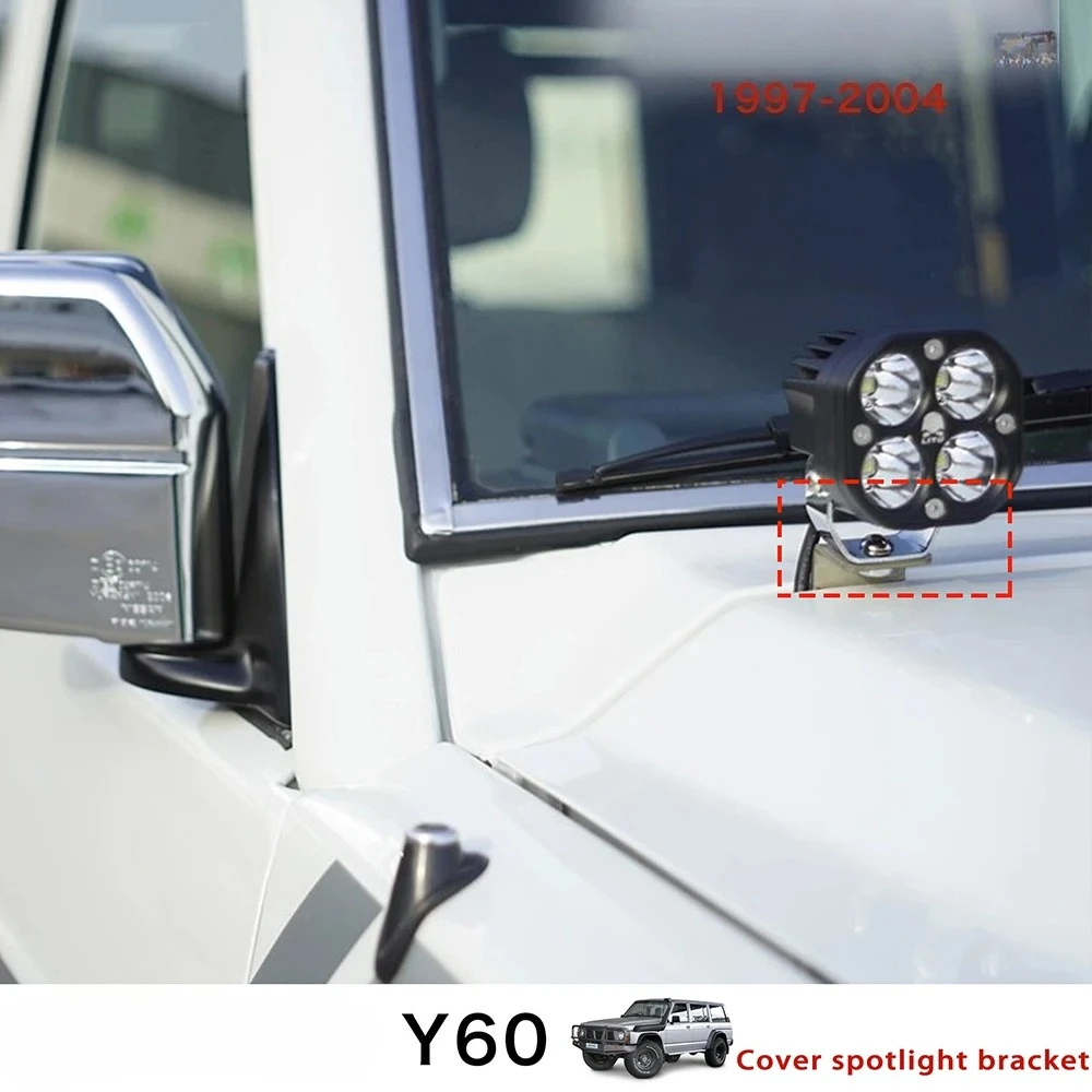 Bonnet Spotlight Modification For Nissan Patrol Y60 Hood Decoration Lights Y60 Off-road Lighting Accessories 1997~2004
Bonnet Spotlight Modification For Nissan Patrol Y60 Hood Decoration Lights Y60 Off-road Lighting Accessories 1997~2004