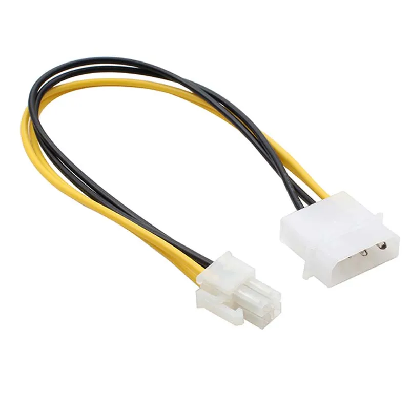 PC Computer Power Supply PSU EPS ATX/12V 4 Pin IDE Molex To Motherboard 4-Pin P4 CPU Power Adapter Converter Cord Cable
PC Computer Power Supply PSU EPS ATX/12V 4 Pin IDE Molex To Motherboard 4-Pin P4 CPU Power Adapter Converter Cord Cable