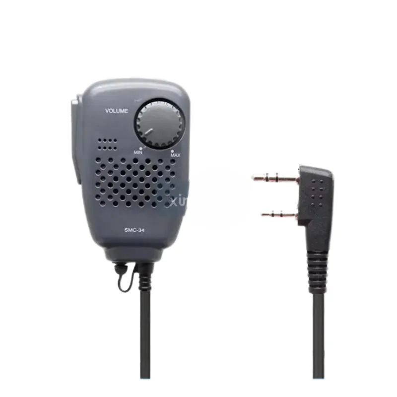 SMC-34 Hand Speaker Mic W Swivel Clip Volume & Remote Control, & 2.5 mm Earpiece Audio Jack
SMC-34 Hand Speaker Mic W Swivel Clip Volume & Remote Control, & 2.5 mm Earpiece Audio Jack
