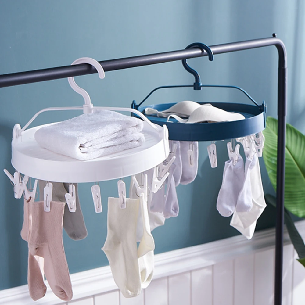 Double-layer Drying Rack Foldable Household Rotating Underwear Socks Drying Rack Disc Windproof Shoe Rack with Clip
Double-layer Drying Rack Foldable Household Rotating Underwear Socks Drying Rack Disc Windproof Shoe Rack with Clip