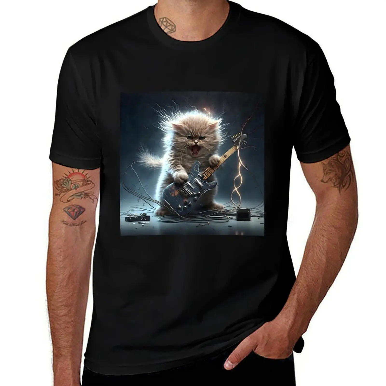 Heavy Metal Electric Kitten T-Shirt summer tops Blouse man clothes mens t shirts pack
Heavy Metal Electric Kitten T-Shirt summer tops Blouse man clothes mens t shirts pack