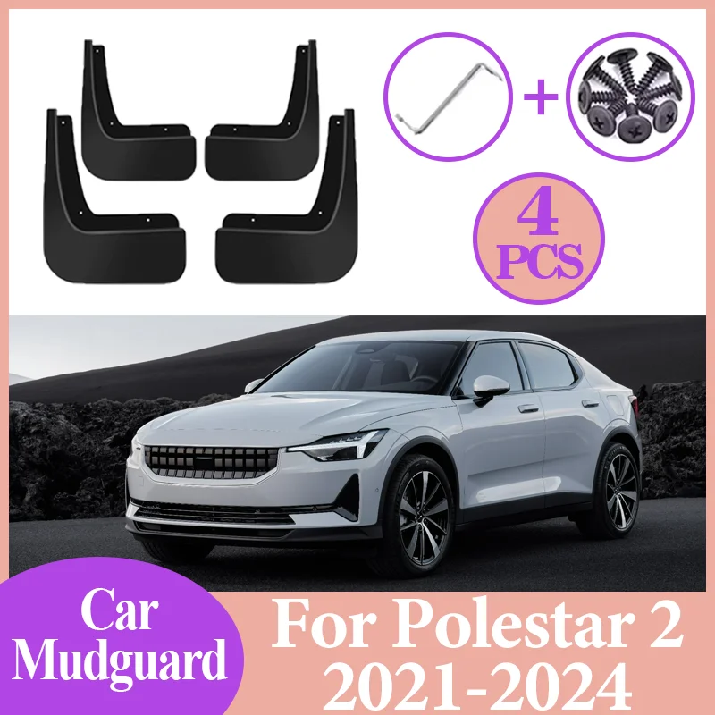 Mud Flaps 4PCS Anti-splash Front Rear Fender Wheel Cover Guard Mudguard Splash Guard Car Accessories For Polestar 2 2021-2024
Mud Flaps 4PCS Anti-splash Front Rear Fender Wheel Cover Guard Mudguard Splash Guard Car Accessories For Polestar 2 2021-2024