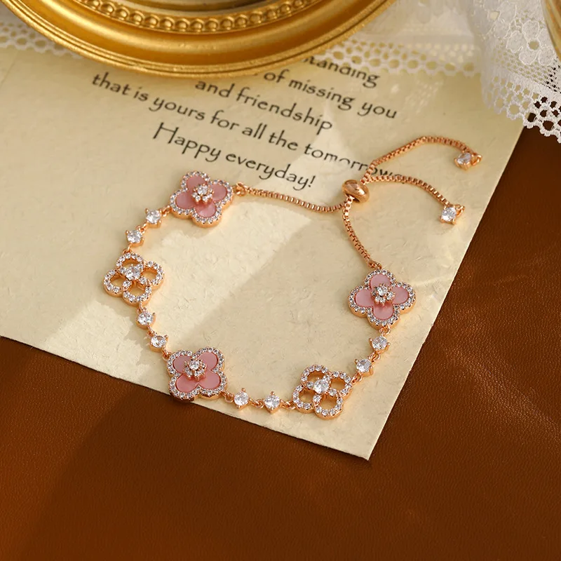 2025 Gold Plated Shell Bracelet with Clover Charm Genuine 18K Coating Dainty Jewelry for Women Birthday Gift
2025 Gold Plated Shell Bracelet with Clover Charm Genuine 18K Coating Dainty Jewelry for Women Birthday Gift
