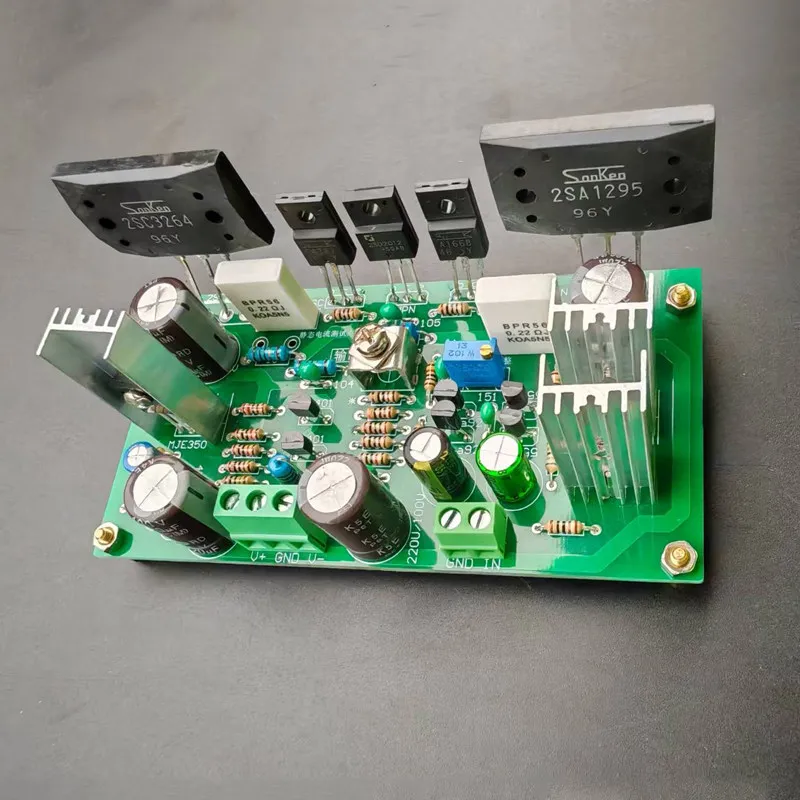 High-voltage, high-power, hi-fi audiophile discrete amplifier board
High-voltage, high-power, hi-fi audiophile discrete amplifier board