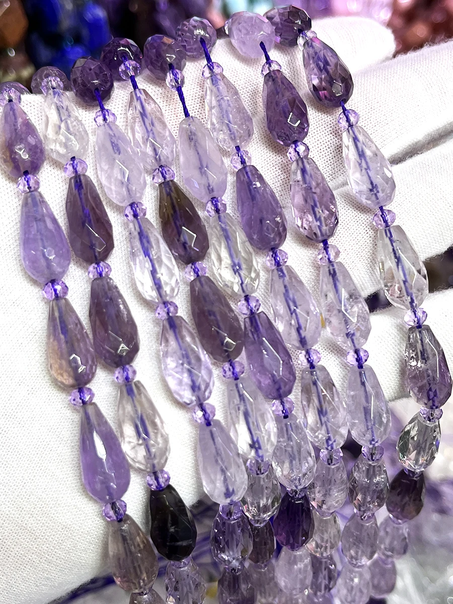 Natural Iced Amethyst Crystal Yaw Handmade Drop Beads Faceted Loose For Jewelry Making DIY Necklace Bracelet 15''8x16mm
Natural Iced Amethyst Crystal Yaw Handmade Drop Beads Faceted Loose For Jewelry Making DIY Necklace Bracelet 15''8x16mm