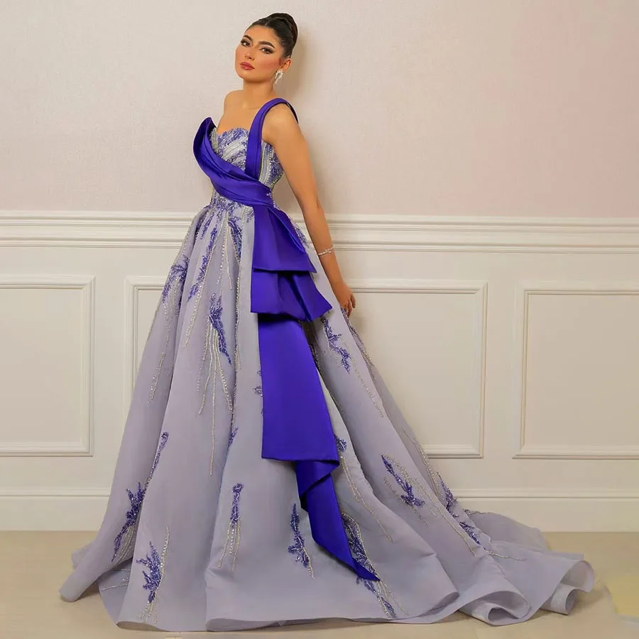 Purple A Line Evening Dress Sleeveless Appliques Beads Floor Length Wedding Party GownZipper Back Arabic Prom Gown
Purple A Line Evening Dress Sleeveless Appliques Beads Floor Length Wedding Party GownZipper Back Arabic Prom Gown