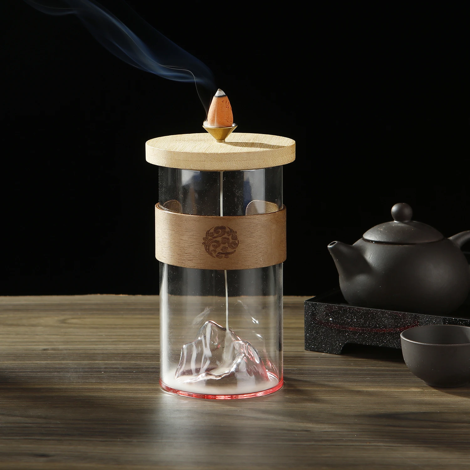 Glass Incense Burner for Incense Cones Backflow Incense Holder Glass Incense Cones Burner with Snow Mountain for Meditation Yoga
Glass Incense Burner for Incense Cones Backflow Incense Holder Glass Incense Cones Burner with Snow Mountain for Meditation Yoga