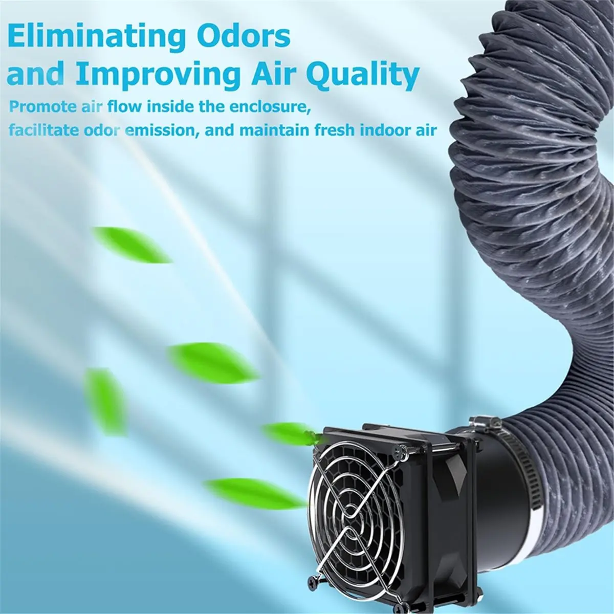 (A75T) Fume Exhaust Kit for All YOOPAI 3D Printer Enclosure for Bambu Lab Exhaust Odors and Dust Maintains Air Circulation