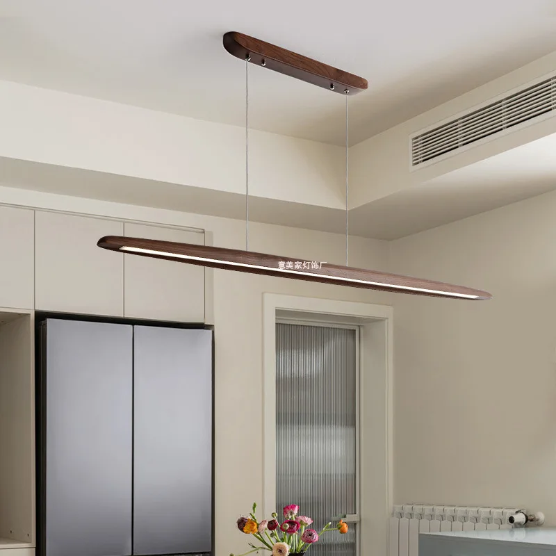 Minimalist new Chinese black walnut dining table lamp long lamp dining room lamp office bar tea room one-word chandelier
Minimalist new Chinese black walnut dining table lamp long lamp dining room lamp office bar tea room one-word chandelier