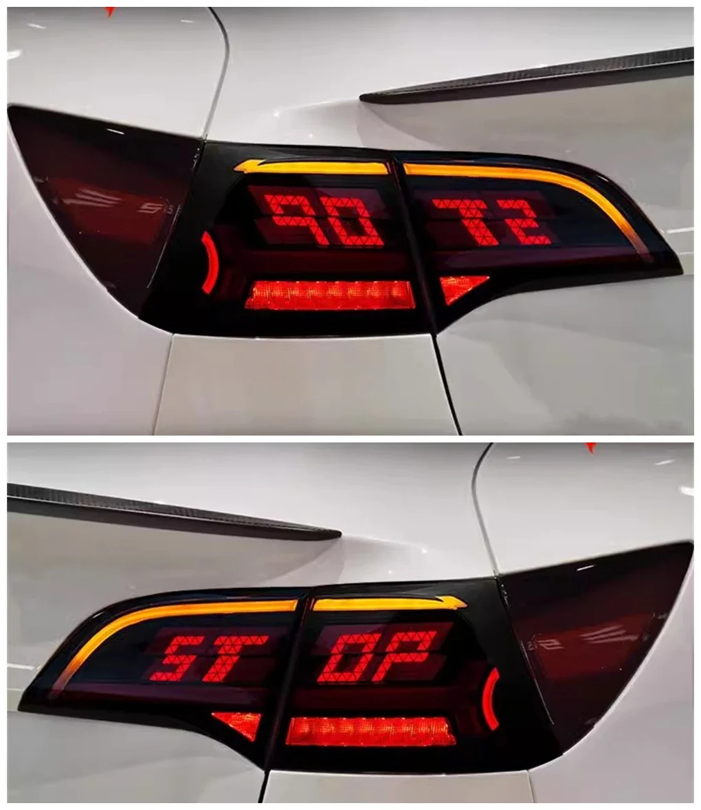 Автомобильный светодиодный задний фонарь в сборе для Tesla Model3 ModelY, задний бампер, стоп-сигнал, указатель поворота, 2 шт.
Автомобильный светодиодный задний фонарь в сборе для Tesla Model3 ModelY, задний бампер, стоп-сигнал, указатель поворота, 2 шт.