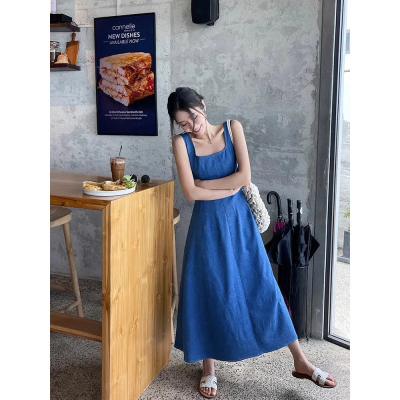 Women's Elegant Knit Maxi Dress, Sleeveless Square Neck High Waist A Line Long Dress, Casual Summer Daily Vacation Wear
Women's Elegant Knit Maxi Dress, Sleeveless Square Neck High Waist A Line Long Dress, Casual Summer Daily Vacation Wear