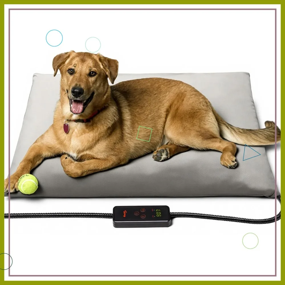 XL Pet Heating Pad, Waterproof & Chew Resistant, 6 Temp Settings with Timer, 47x28 in for Dogs & Cats
XL Pet Heating Pad, Waterproof & Chew Resistant, 6 Temp Settings with Timer, 47x28 in for Dogs & Cats