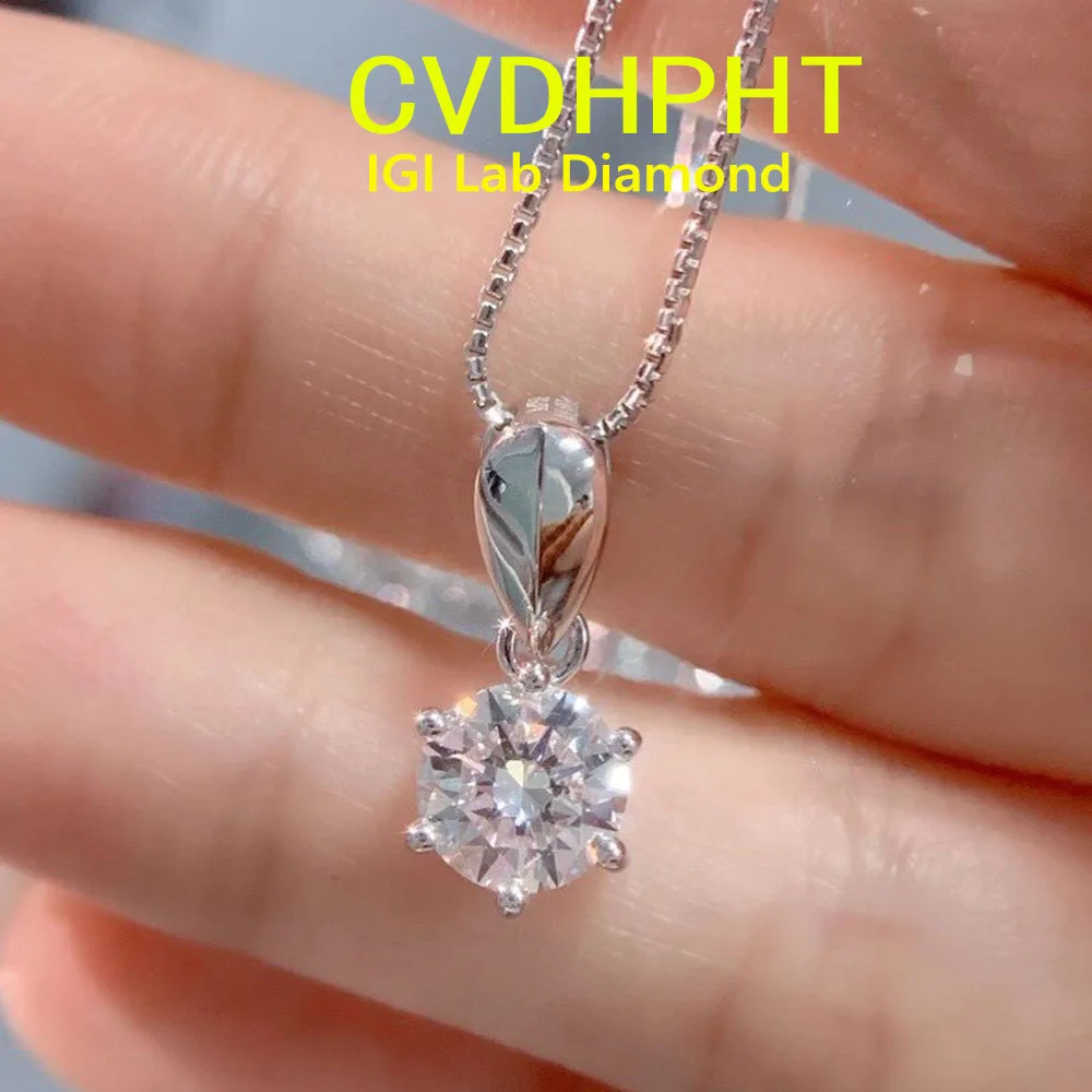 Круглое огранки CVD HPHT, выращенное в лаборатории бриллиантовое ожерелье из белого золота 14 карат, свадебное бриллиантовое ожерелье для женщин
Круглое огранки CVD HPHT, выращенное в лаборатории бриллиантовое ожерелье из белого золота 14 карат, свадебное бриллиантовое ожерелье для женщин 