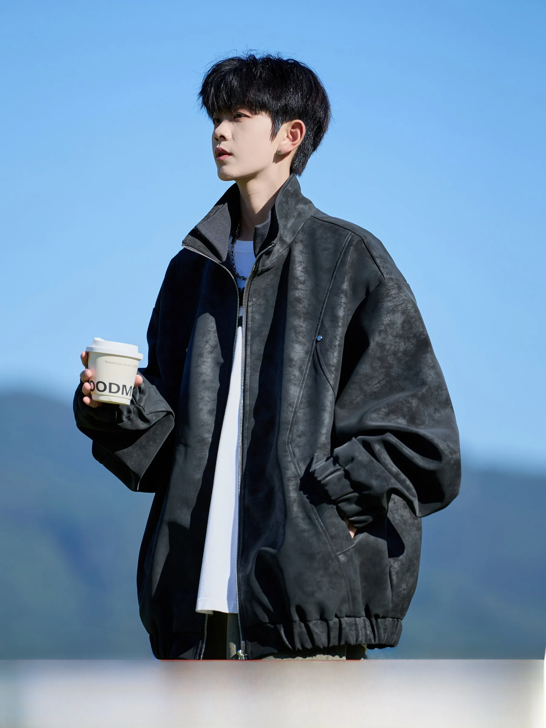 Casual Tie Dye Jaet for Men Spring Autumn Leather Jaet American Trendy Loose Men's Outerwear Youth ular Long Sve Zi...
Casual Tie Dye Jaet for Men Spring Autumn Leather Jaet American Trendy Loose Men's Outerwear Youth ular Long Sve Zi...