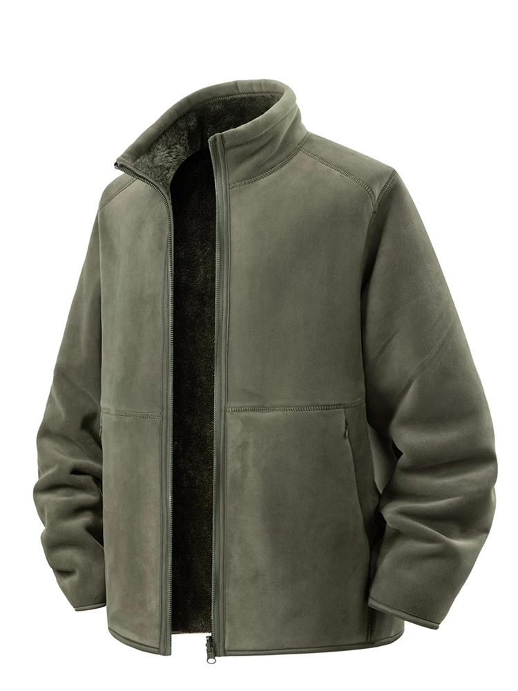 Thickened Double-Sided Wear Fleece-Lined Sports Casual Outerwear Stand Collar Warm Polyester Fiber Jacket for Men Autumn Winter
Thickened Double-Sided Wear Fleece-Lined Sports Casual Outerwear Stand Collar Warm Polyester Fiber Jacket for Men Autumn Winter