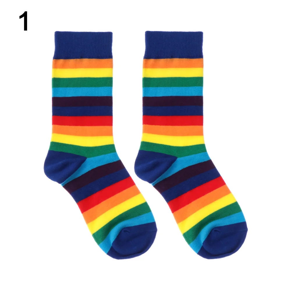 Fashion Elasticity Sweat Casual Sports Cotton Socks Long Sock Rainbow Striped Retro Harajuku
Fashion Elasticity Sweat Casual Sports Cotton Socks Long Sock Rainbow Striped Retro Harajuku