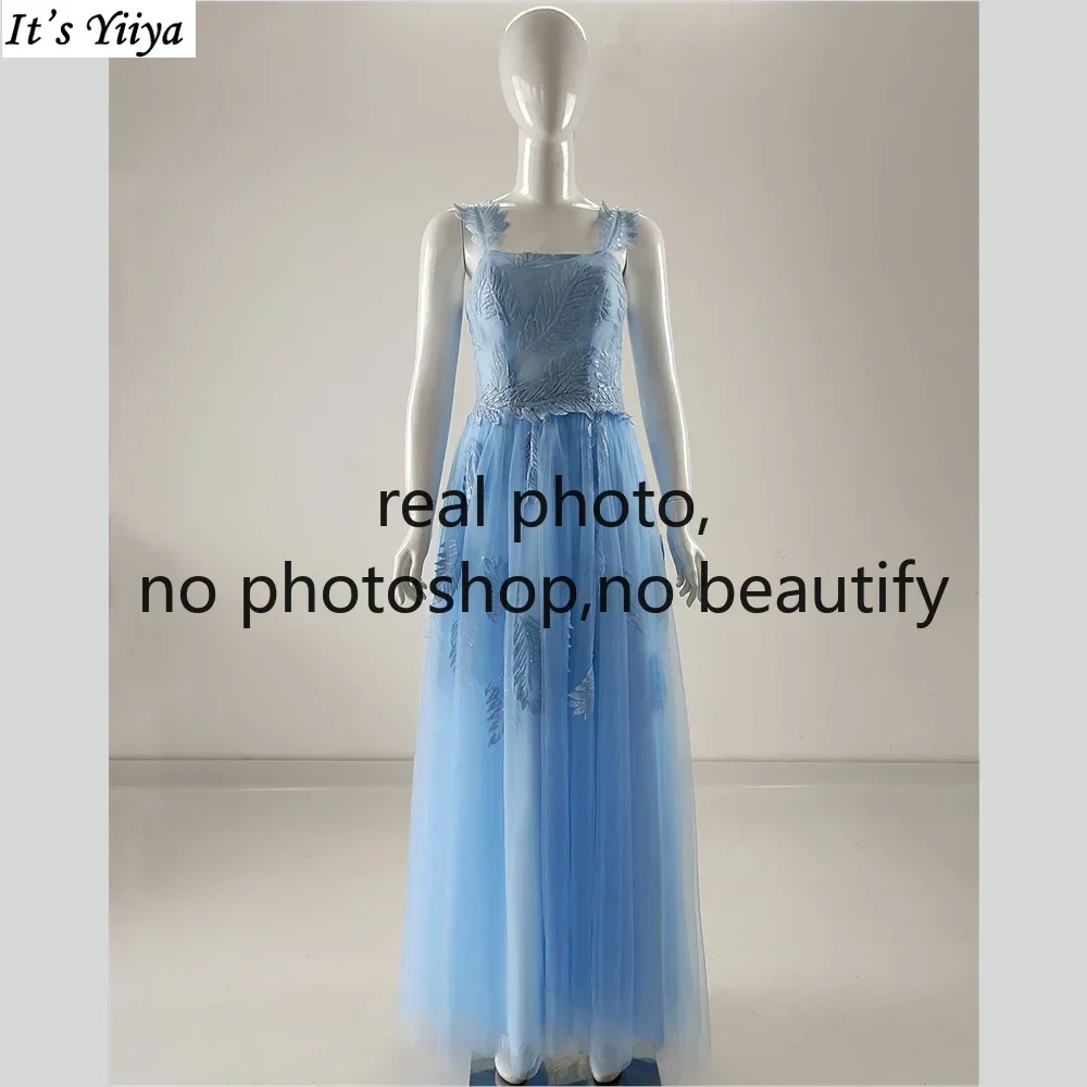 It's Yiiya Customized Real Photo Evening Dress Blue Square Collar A-line Floor Length Plus size Lace up Women Party Formal Gowns
It's Yiiya Customized Real Photo Evening Dress Blue Square Collar A-line Floor Length Plus size Lace up Women Party Formal Gowns