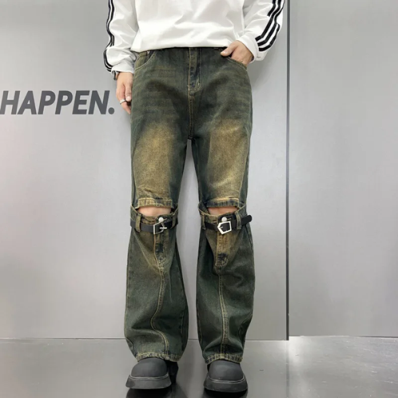Y2K Retro Trendy Jeans Men 2024 Men's New Fall Wear Loose Straight American Street Personalized Design Long Pants
Y2K Retro Trendy Jeans Men 2024 Men's New Fall Wear Loose Straight American Street Personalized Design Long Pants