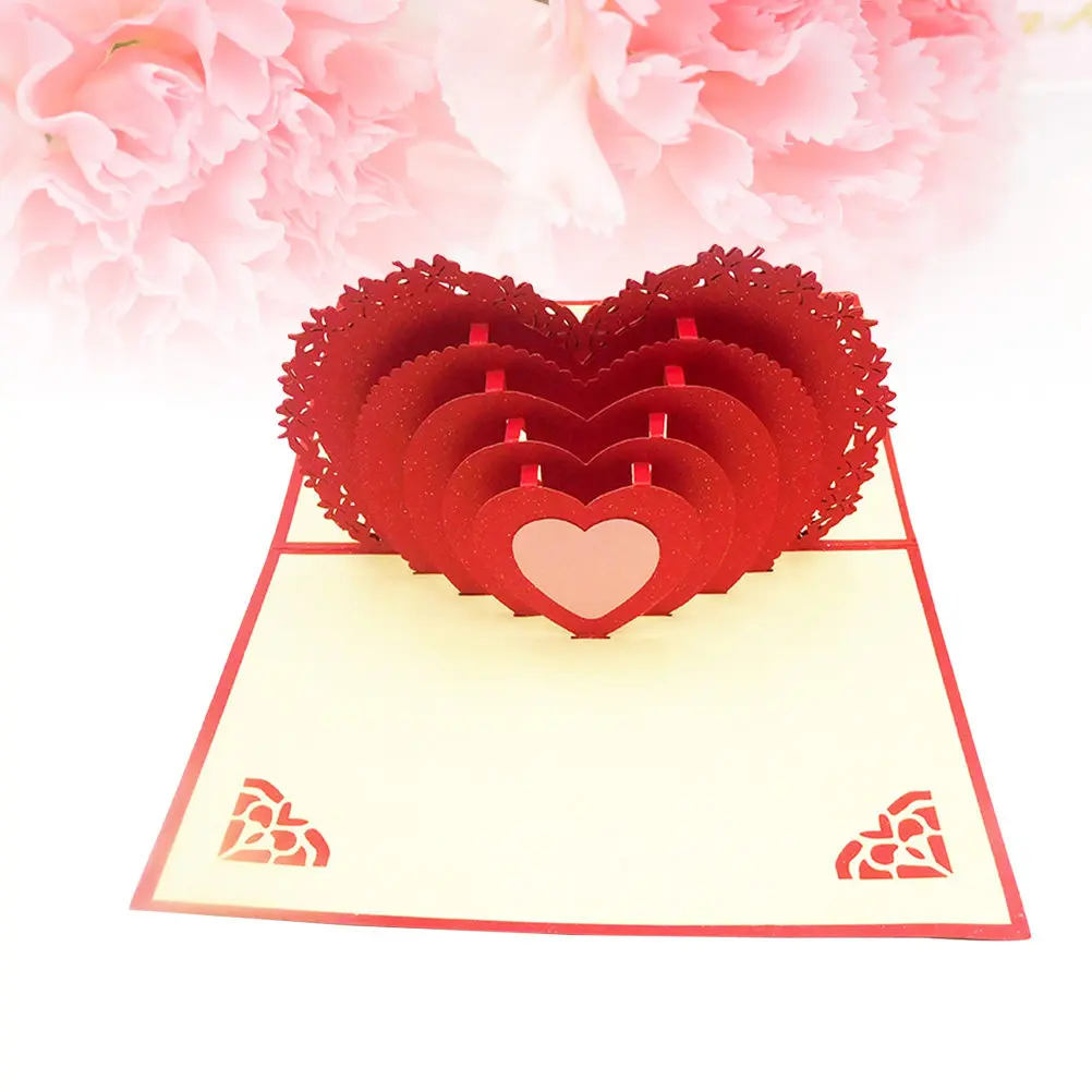 Handmade 3D Up Love Heart Greeting Cards Valentines Day Romantic Gift Red Paper Card for Couples Lovers Up Cards
Handmade 3D Up Love Heart Greeting Cards Valentines Day Romantic Gift Red Paper Card for Couples Lovers Up Cards