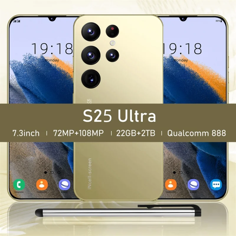 S25 Ultra Mobile Phones 7.3 HD Screen SmartPhone Original 22GB+2TB 4G 5G Dual Sim Celulares Android Unlocked 8000mAh S24 Ultra
S25 Ultra Mobile Phones 7.3 HD Screen SmartPhone Original 22GB+2TB 4G 5G Dual Sim Celulares Android Unlocked 8000mAh S24 Ultra