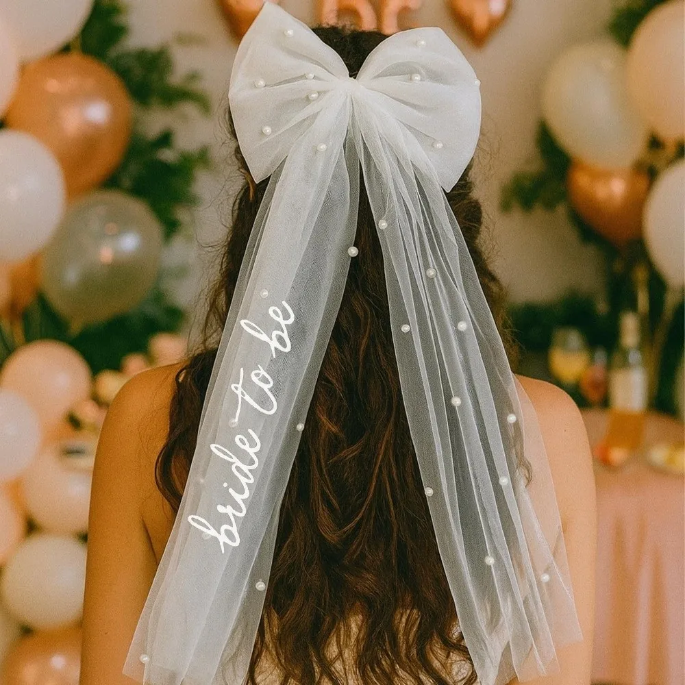 Wedding Flower Bridal Veil Pearl Bow Bride Head Gauze Bridal Headdress Double Layer Marry Veil Bride Accessories
Wedding Flower Bridal Veil Pearl Bow Bride Head Gauze Bridal Headdress Double Layer Marry Veil Bride Accessories