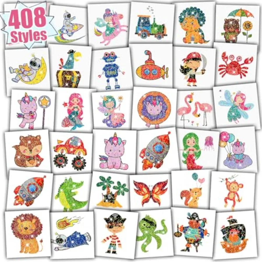 408 Glitter Sty Temporary Tattoos Boys Girls, Indidually Wrapped Tattoo Stickers Party Goodie Bag Stuffers, Birtday Party Su
408 Glitter Sty Temporary Tattoos Boys Girls, Indidually Wrapped Tattoo Stickers Party Goodie Bag Stuffers, Birtday Party Su