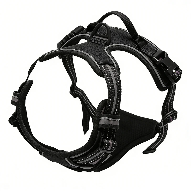 Reflective Nylon No-Pull Dog Harness Adjustable Anti-Choke Pet Vest Harness with Control Handle for Medium Large Dogs All Breeds
Reflective Nylon No-Pull Dog Harness Adjustable Anti-Choke Pet Vest Harness with Control Handle for Medium Large Dogs All Breeds