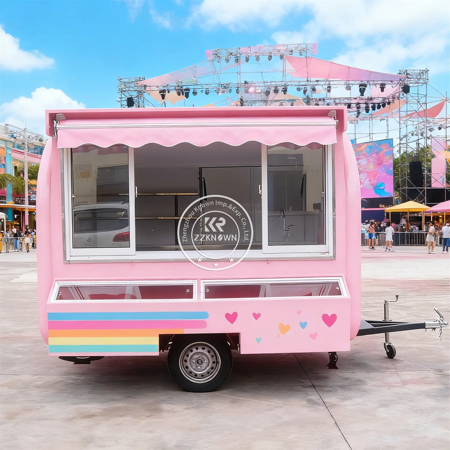 Fast Food Trailer Fully Equipped Catering Trailer Mobile Kitchen Trailer Concession Food Truck with Full Kitchen 
Fast Food Trailer Fully Equipped Catering Trailer Mobile Kitchen Trailer Concession Food Truck with Full Kitchen