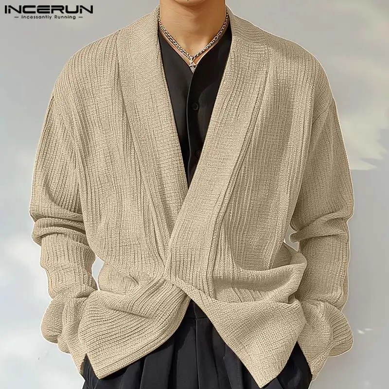 INCERUN Men Shirt Solid Color V Neck Long Sleeve Korean Style Fashion Men Clothing Streetwear Autumn 2024 Casual Shirts S-5XL
INCERUN Men Shirt Solid Color V Neck Long Sleeve Korean Style Fashion Men Clothing Streetwear Autumn 2024 Casual Shirts S-5XL
