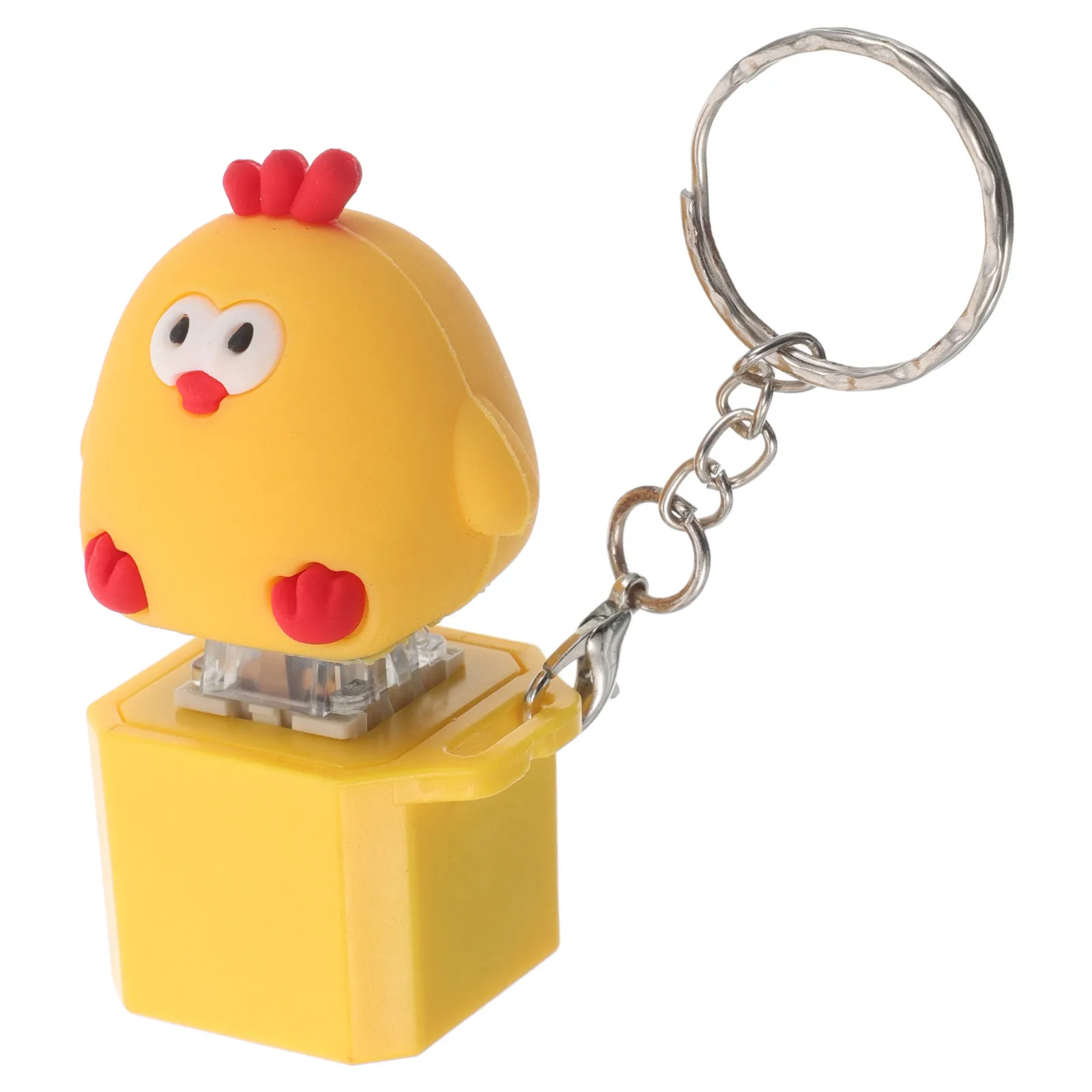 Adorable Chicken Keyboard Fidget Keychain Removable Keycap Click Sound Light Effects Decompression Keychain Perfect Easter
Adorable Chicken Keyboard Fidget Keychain Removable Keycap Click Sound Light Effects Decompression Keychain Perfect Easter