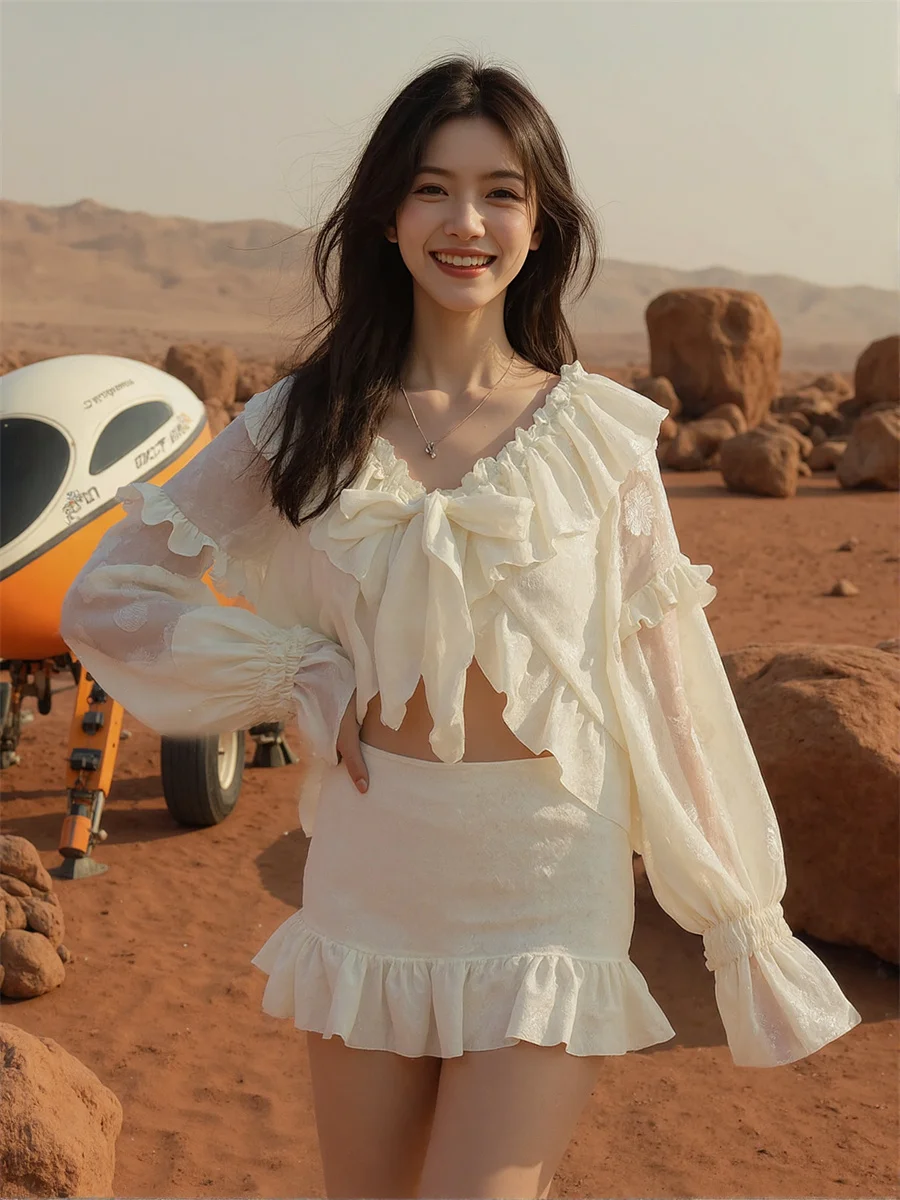 Ruched Ruffled Puff Sleeve Jackets For Woman Top Women Winter Button-Embellished Casual Evening Outerwears Kpop Durable American
Ruched Ruffled Puff Sleeve Jackets For Woman Top Women Winter Button-Embellished Casual Evening Outerwears Kpop Durable American