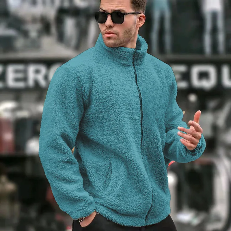 Men's Casual Fashion Long Sleeve Zipper Fleece Lined Pure Color Stand Collar Jacket Loose Fit Polyester Nylon Composite Fiber
Men's Casual Fashion Long Sleeve Zipper Fleece Lined Pure Color Stand Collar Jacket Loose Fit Polyester Nylon Composite Fiber