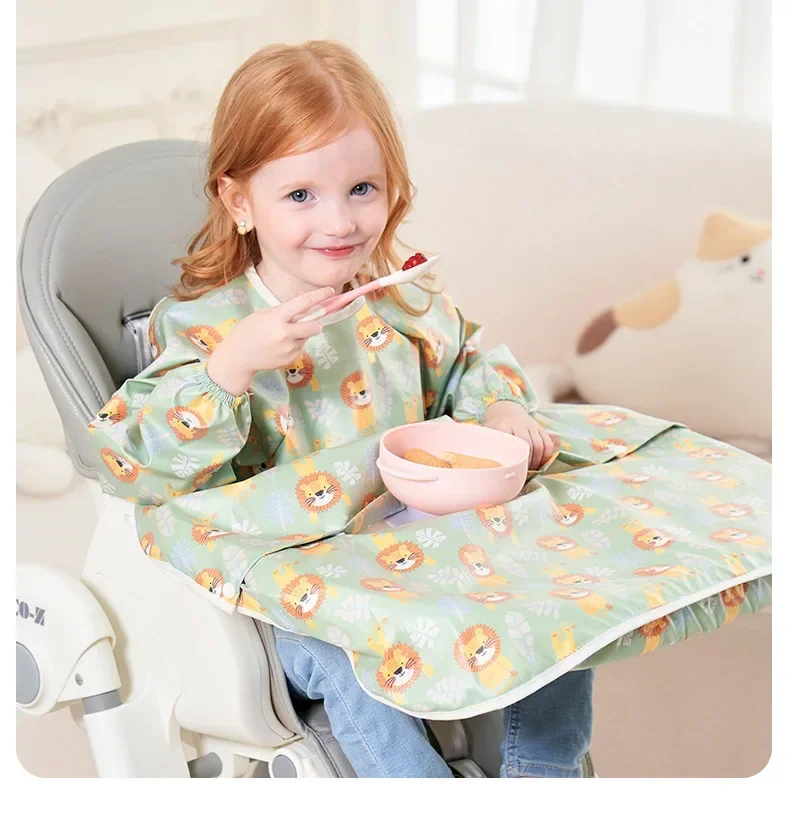 Clean Feeding Bib for Baby Boys Girl 8M-5Y Waterproof Bib Apron Smock with Table Cover Infant Mess-Free Kids Full Coverage Bib
Clean Feeding Bib for Baby Boys Girl 8M-5Y Waterproof Bib Apron Smock with Table Cover Infant Mess-Free Kids Full Coverage Bib