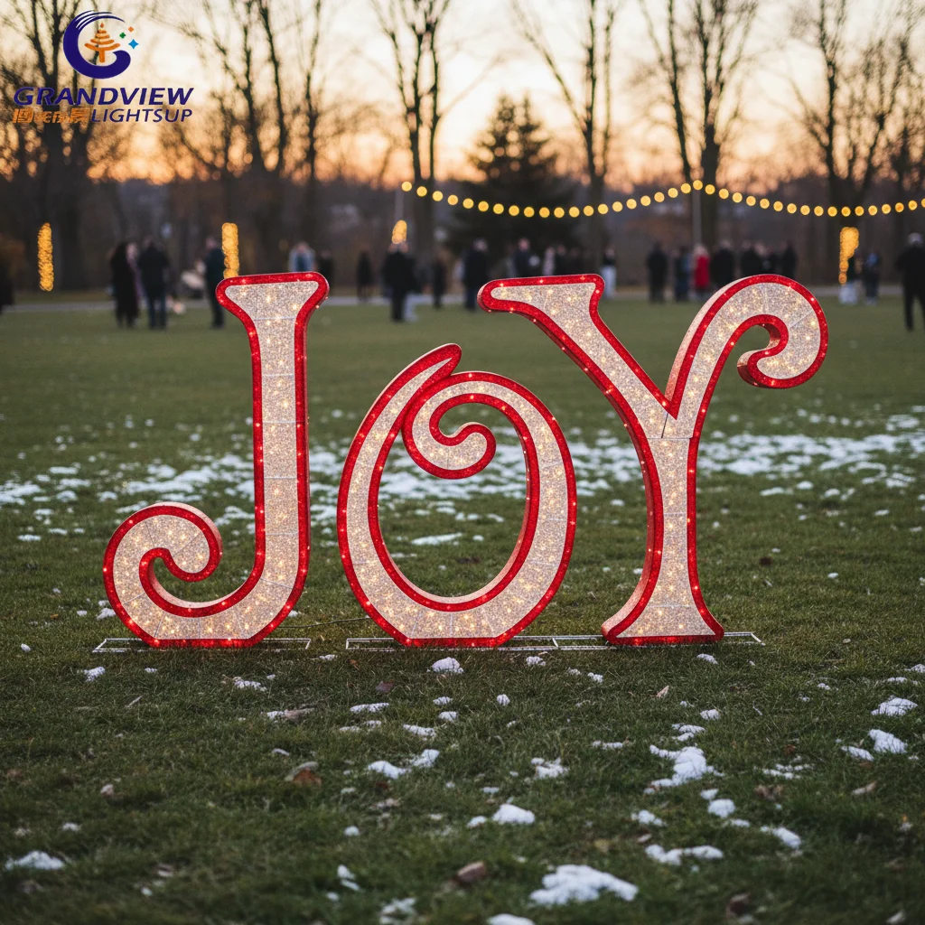 Waterproof Motif JOY Design with LED Light for Outdoor Christmas Holiday Decoration
Waterproof Motif JOY Design with LED Light for Outdoor Christmas Holiday Decoration
