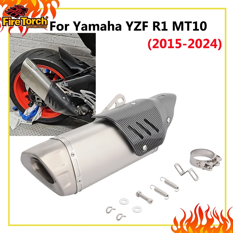 Slip On For Yamaha YZF R1 R1M MT10 2015 - 2024 Motorcycle Exhaust Escape Moto System Heat Shield Cover Modify Muffler
Slip On For Yamaha YZF R1 R1M MT10 2015 - 2024 Motorcycle Exhaust Escape Moto System Heat Shield Cover Modify Muffler