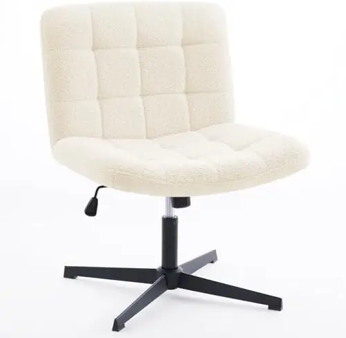 Wide Armless Desk Chair No Wheels, Mid Back Swivel Criss Cross Chair for Home Office, Height Adjustable Wide Seat Home Office Ta
Wide Armless Desk Chair No Wheels, Mid Back Swivel Criss Cross Chair for Home Office, Height Adjustable Wide Seat Home Office Ta