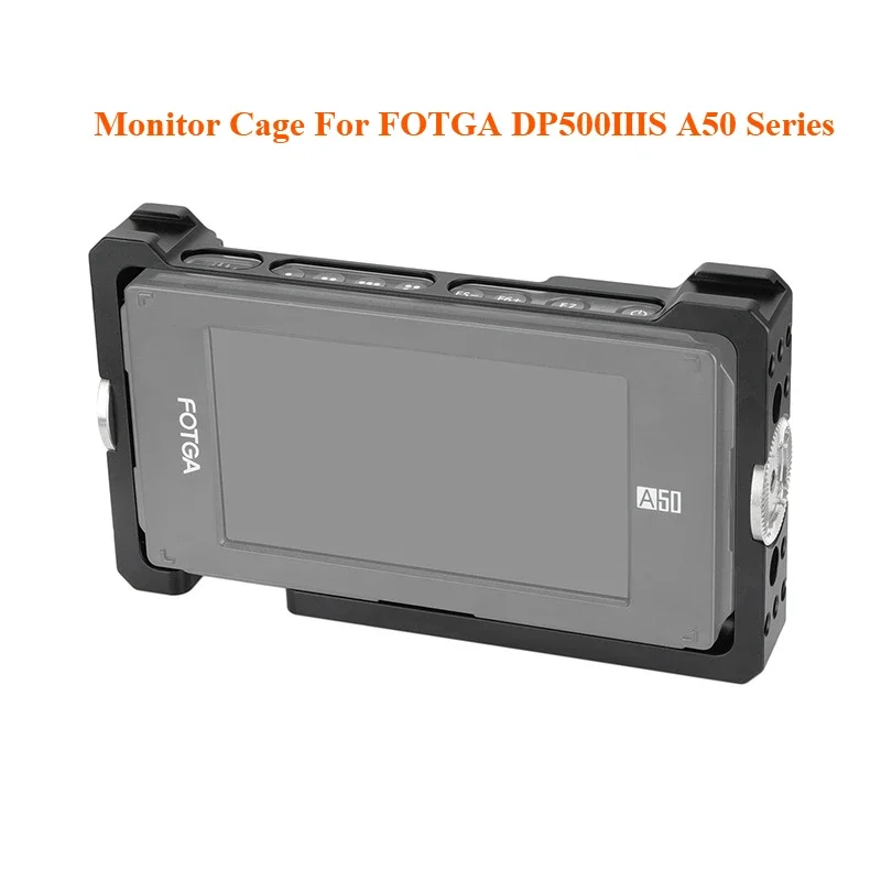 5" Full Monitor Cage Protective Case For FOTGA DP500IIIS A50 Series With Double-sided ARRI Rosette Mounts & Shoe Mounts
5" Full Monitor Cage Protective Case For FOTGA DP500IIIS A50 Series With Double-sided ARRI Rosette Mounts & Shoe Mounts
