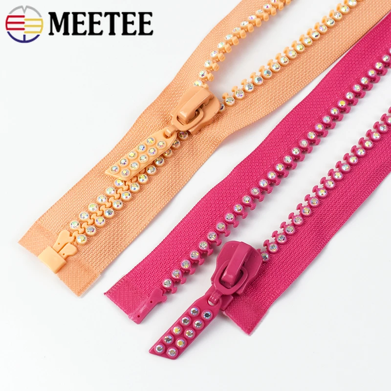 1-5Pcs 60cm 10# Meetee Bag Open-End Rhinestone Zipper Clothes Resin Zips for Jacket Sewing Repair Ziper DIY Decorative Zippers
1-5Pcs 60cm 10# Meetee Bag Open-End Rhinestone Zipper Clothes Resin Zips for Jacket Sewing Repair Ziper DIY Decorative Zippers