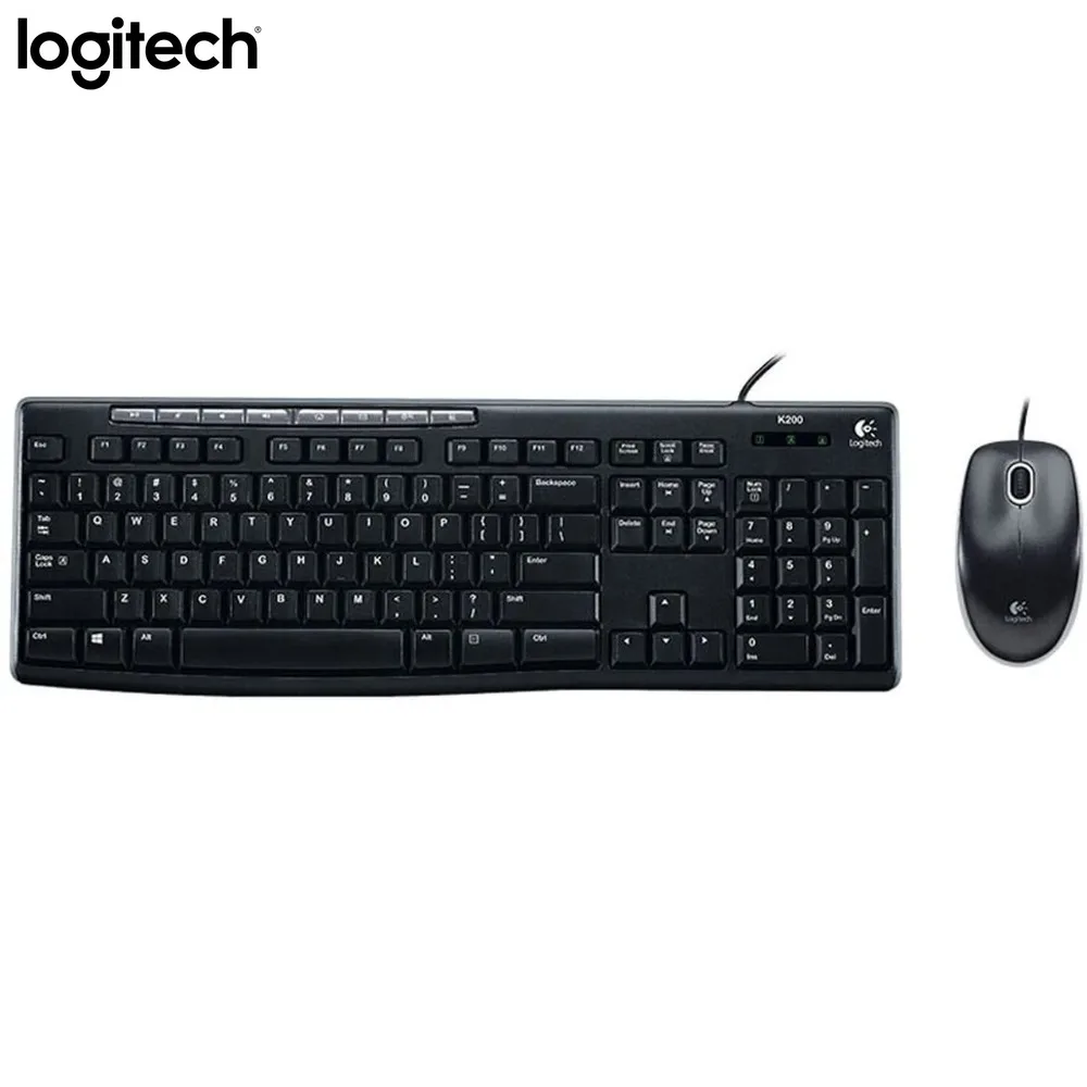 Полноразмерный комплект проводной клавиатуры и мыши Logitech MK200 — устойчивый к разливу, USB Plug and Play, прочный для ПК, ноутбука, домашнего офиса
Полноразмерный комплект проводной клавиатуры и мыши Logitech MK200 — устойчивый к разливу, USB Plug and Play, прочный для ПК, ноутбука, домашнего офиса