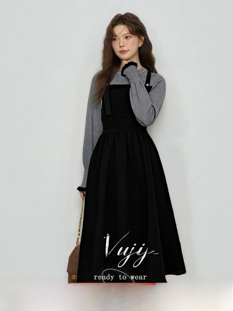 plus Size Knitted Dress Women's Fashion Slimming Waist Design Casual Style Long Sleeve round Neck Dress for Daily Wear
plus Size Knitted Dress Women's Fashion Slimming Waist Design Casual Style Long Sleeve round Neck Dress for Daily Wear