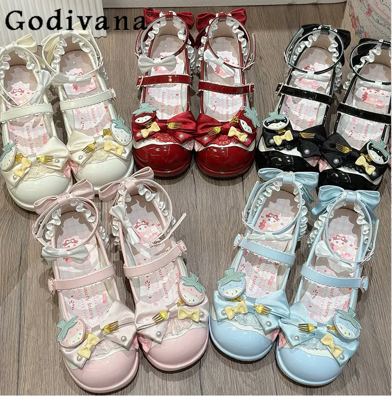 Original Lolita Sweet Cute Strawberry Shoes Summer New Japanese Girl's Lo Mary Jane Shoes Tea Party Princess High Heel Pumps
Original Lolita Sweet Cute Strawberry Shoes Summer New Japanese Girl's Lo Mary Jane Shoes Tea Party Princess High Heel Pumps