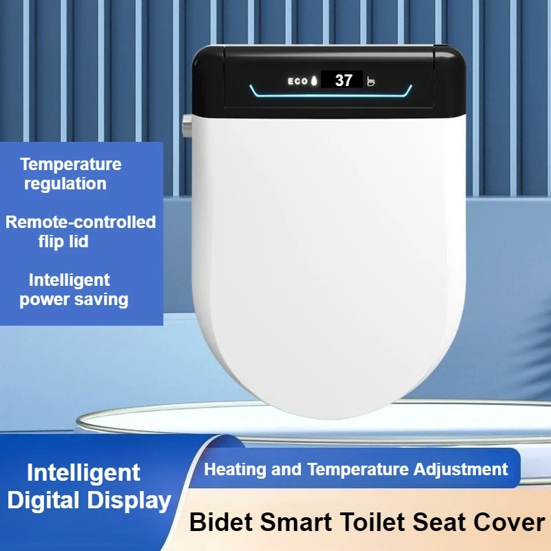 Remote Control Smart Bidet Toilet Seat Cover Electric Toilet Seat Lid with Heated Seat Instant Warm & Dryer Slow Close Lid
Remote Control Smart Bidet Toilet Seat Cover Electric Toilet Seat Lid with Heated Seat Instant Warm & Dryer Slow Close Lid